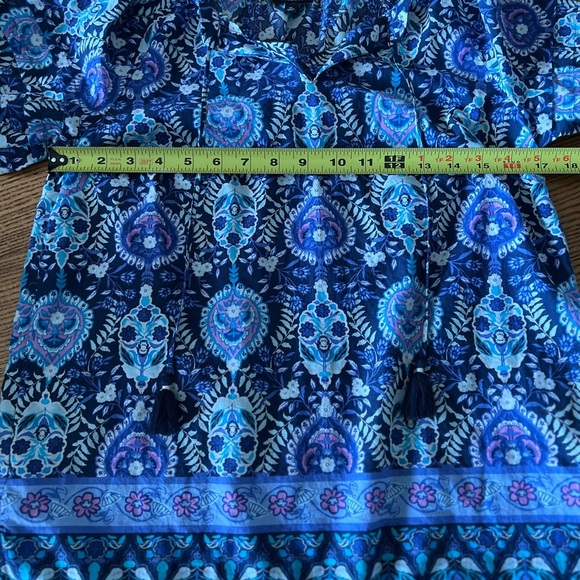 Talbots Floral 100% Cotton Top XS - Picture 3 of 8